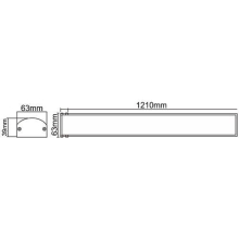 230 Volt LED Deckenleuchte Unterbauleuchte Lichtleiste 60 oder 120 cm 20v 40w Alu Gehäuse