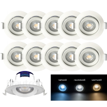 LED Einbauspot 5 Watt | rund | 380 Lumen | schwenkbar...