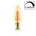 4 W LED Leuchtmittel E14 Filament Kerze | bernstein | C35 | dimmbar | 360 Lumen warmweiß (2200 K)