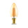 4 W LED Leuchtmittel E14 Filament Kerze | bernstein | C35 | dimmbar | 360 Lumen warmweiß (2200 K)