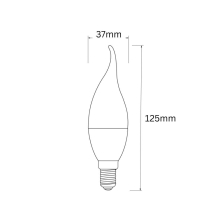 6w LED Leuchtmittel Flamme C35T|E14|Warmweiß/Neutralweiß/Kaltweiß|470-520 Lumen