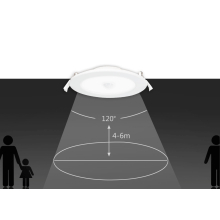 LED Flach Einbauleuchte Deckenlampe mit Sensor Bewegungsmelder Bewegungssensor