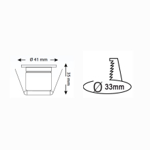 LED Mini Spot Einbauleuchte Einbaustrahler 2 Watt inkl. Trafo Rund Edelstahl (Schwenkbar) Neutralweiß