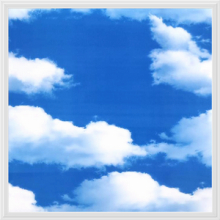 3D LED Panel Deckenleuchte 3D-Bild blauer Himmel mit weißen Wolken