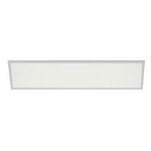 1200x300 mm LED Panel Deckenleuchte Einbaupanel Ultraslim weißer Rahmen inkl. LED Trafo