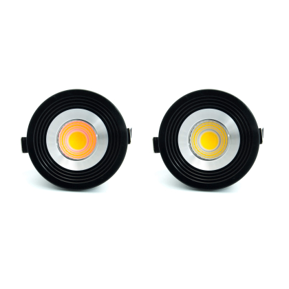 Mini LED Spot LED Einbauleuchte 3 Watt inkl. Trafo schwarz-silber