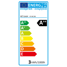 Mini LED Spot LED Einbauleuchte  3 Watt inkl. Trafo schwarz-silber Kaltweiß