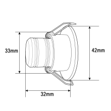 3 W Mini LED Einbauleuchte minispot inkl. Trafo Weiß