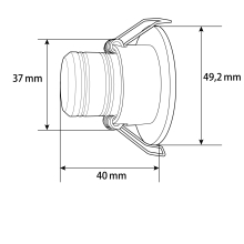 Mini LED Einbauleuchte minispot 3 Watt inkl. Trafo Weiß Kaltweiß