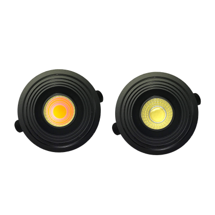 3 W LED Einbauleuchte COB LED Spot Schwarzer Rahmen