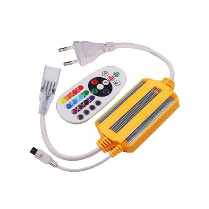 RGB LED Controller Steuergerät mit Fernbedienung für 230V LED Strip