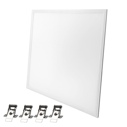 62x62 cm LED Panel Einbauleuchte Rasterdeckenleuchte 3900 Lumen inkl. 4x Montageklammern Neutralweiß