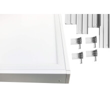 120x30 Aufputz  LED Panel Deckenpanel Deckenleuchte Aufbau Quadrat 40 Watt-Eckig inkl. Rahmen