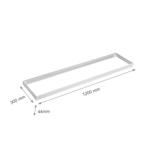 120x30 cm LED Panel LED Deckenleuchte Aufputzpanel Aufbaupanel Aufputz 40W 6000K Kaltweiß