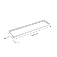 LED Panel 120x30 cm LED Deckenleuchte Aufputzpanel Aufbaupanel Aufputz 40w inkl. Aufbaurahmen Neutralweiß