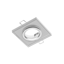 LED Einbaurahmen Glas Eckig gespiegelt 90x90x10mm...