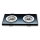 2er Doppel Einbaurahmen Glas Eckig schwarz 178 x 90 mm für GU10