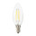 Dimmbare 4W E14 LED Leuchtmittel Birne Kerze Form 35 470 Lumen klar Glas Warmweiß 2700K
