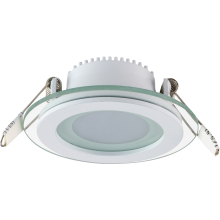 LED Einbauleuchte Spot Warmweiss Rund 6 Watt Glas Rahmen