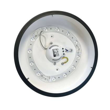 Moderne LED Deckenleuchte Deckenlampe mit Schwarzen Rahmen  Rund Ø 23 cm 12 Watt