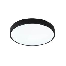 Moderne LED Deckenleuchte Deckenlampe mit Schwarzen Rahmen  Rund Ø 230 mm 12 Watt