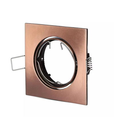 Einbaurahmen Eckig Antik (Bronze) - Eckig, Flach, Aluminium, Metalclip ( 242922 )