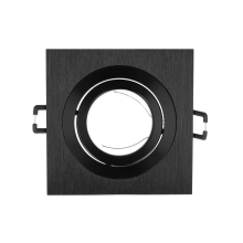 Einbaurahmen Schwenkbar Schwarz gebürstet - Eckig, Flach, Aluminiumguss, Klicksystem ( 241208 )