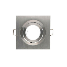 Einbaurahmen Schwenkbar Silber gebürstet - Eckig, Flach, Aluminiumguss, Klicksystem ( 240669 )