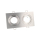 Doppel Einbaurahmen,Alu, Eckig, Silber 175 x 95 x 25mm( 246340 )