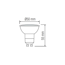 5x 6 Watt GU10 LED Einbauspot Einbauleuchte leuchte Einbaustrahler spot 230V 420 Lumen 3000K Warmweiß