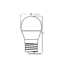 5 W E27 Leuchtmittel LED Lampe Birne Leuchte, Kugel G45 große Fassung mit Edison-Gewinde