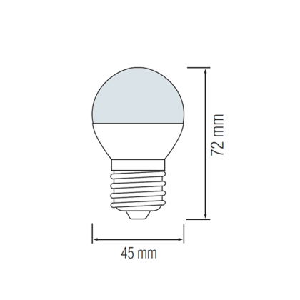 6 Watt Flament E27 G45 Mini LED Leuchtmittel 2200K Warmweiß