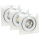 Hochwertige LED Einbauleuchten Eickig schwenkbar 4W Warmweiß IP44 inlk. Trafo Weiß 3er Set