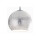 Pendelleuchte Hängeleuchte Hänge Deckenleuchte E27 Silber, Glas-metall Ø.20 cm