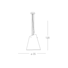 Modern E27 Pendelleuchte Hängeleuchte Hänge Deckenleuchte Ø 35cm