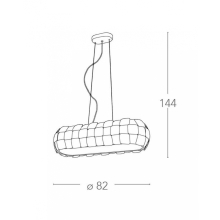 Pendelleuchte NECTAR E27 24W ohne Leuchtmittel Polycarbonat weiß