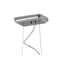 Pendelleuchte YOGA G9, 42W inkl. Leuchtmittel Metall/glas chrom/weiß