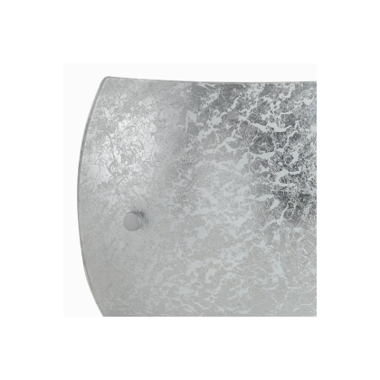 Wandleuchte VANITY E14 40W ohne Leuchtmittel Höhe 12cm, Glas silber