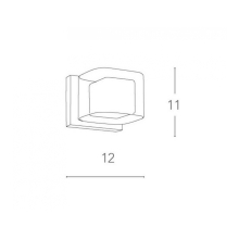 53 W Wandleuchte YOGA G9, inkl. Leuchtmittel Höhe 11cm, Metall weiß/chrom