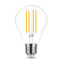 8 Watt E27 Filament LED Leuchtmittel Birne A60 Form Glas kaltweiß