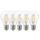 5x 8W E27 Filament LED Leuchtmittel Birne Lampe A60 Form Warmweiß