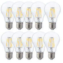 10x 8W E27 Filament LED Leuchtmittel Birne Lampe A60...