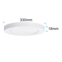 30W LED Slim Einbau oder Aufbau Deckenleuchte Einstelbare Farbton  Ø 33 cm 2700 Lumen