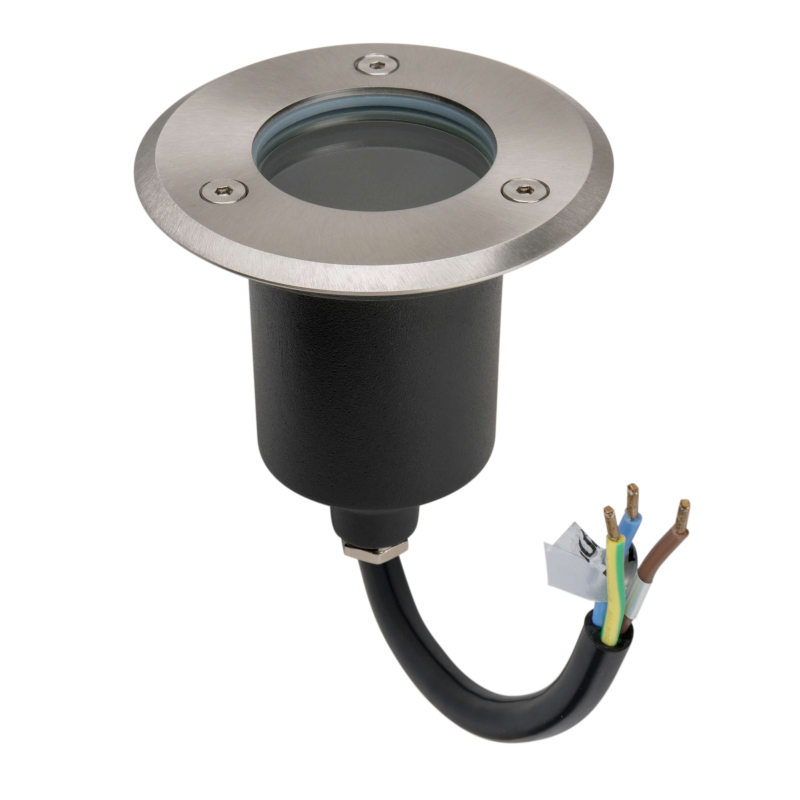 LED Bodeneinbauleuchte Bodenstrahler Gordo eckig rund 1,2W 230V IP67 ww 