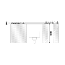 LED Bodenleuchte Edelstahl Eckig mit LED Leuchtmittel mit 5W LED Warmweiß