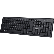 Funk Tastatur Keyboard QWERTZ kabellos schwarz MROS111...