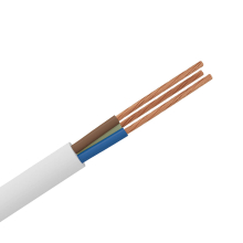 Stromkabel Elektrokabel H05VV-F 3-adrig 3x0,75 Weiß 1 meter