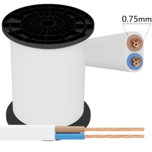 Stromkabel Elektrokabel H05VVH-F 2-adrig 2x0,75...