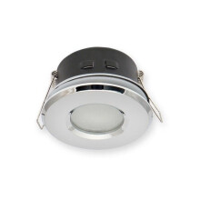 LED Einbaurahmen Rahmen Eckig Rund für standard Ø 50 mm Leuchtmittel Wasserdicht IP44 für Badezimmer