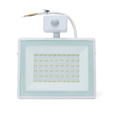 50 Watt LED Fluter Strahler mit Bewegungsmelder Extra Flach Flutlicht Weiß IP65 Kaltweiss